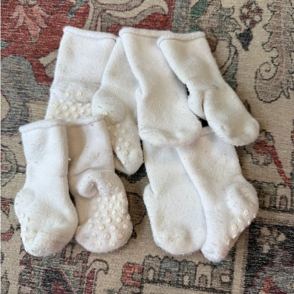 Hanna Andersson Baby Socks Size 1/2 or 0-6 Months 4 Pairs
